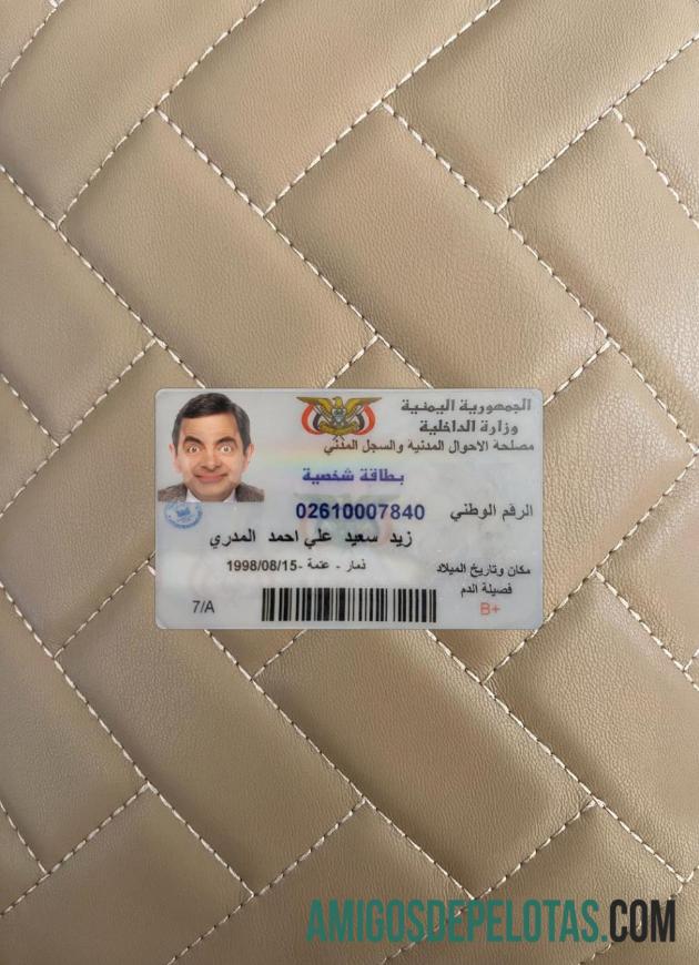 UAE ID Card 2023 Present olhar de foto frente modelo